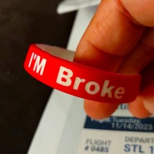 Wristband custom red